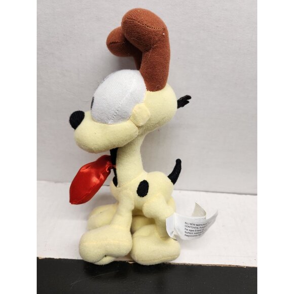 Garfield Odie Plush Toy With Red Tie - Vintage - Picture 2 of 8